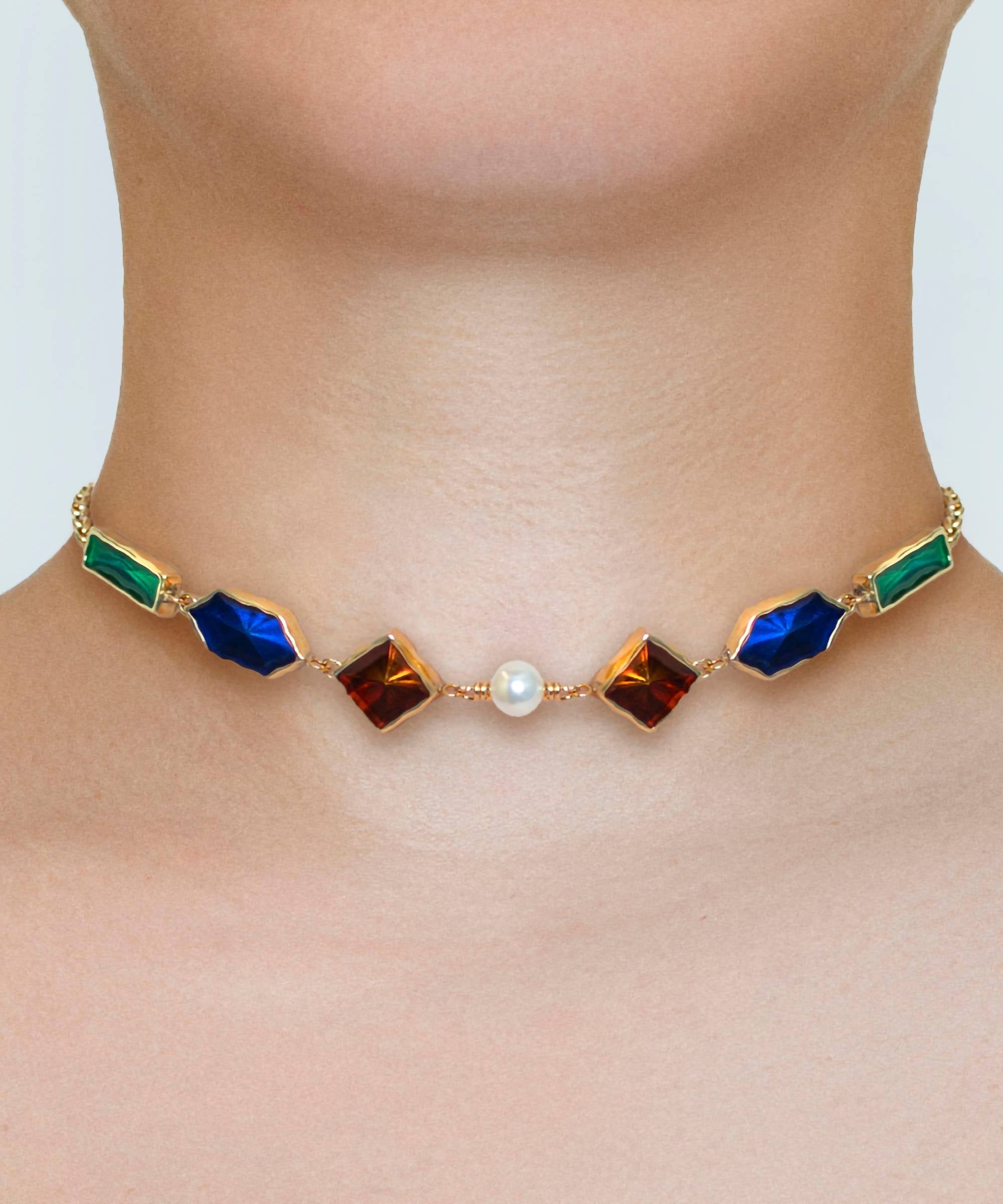 Collana a tre fili con mix catene fantasia | - La tua Collana a tre fili con mix catene fantasia | - La tua