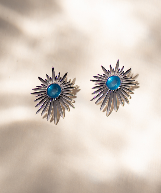 Orecchini Aura Blu - Silver