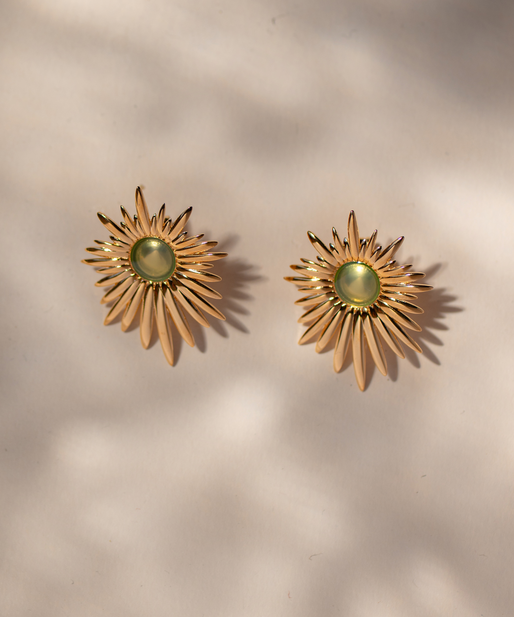 Orecchini Aura Verde - Gold