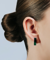 Coppia di Orecchini Amal Verde - Silver