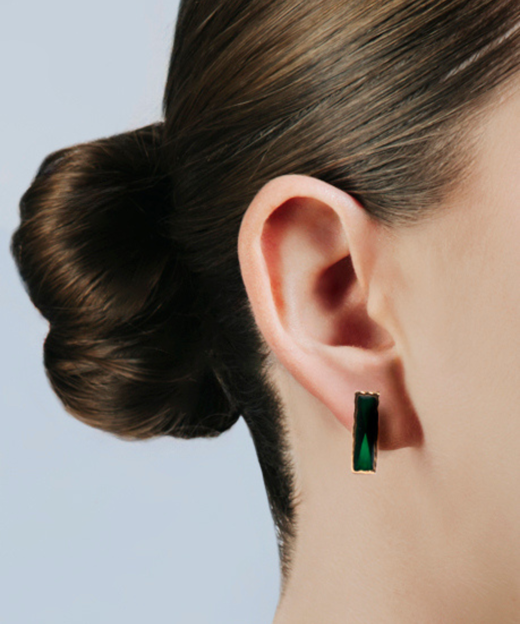 Coppia di Orecchini Amal Verde - Gold