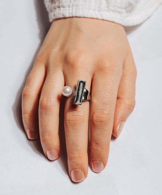 Anello Amal Noire Silver - 3 in 1