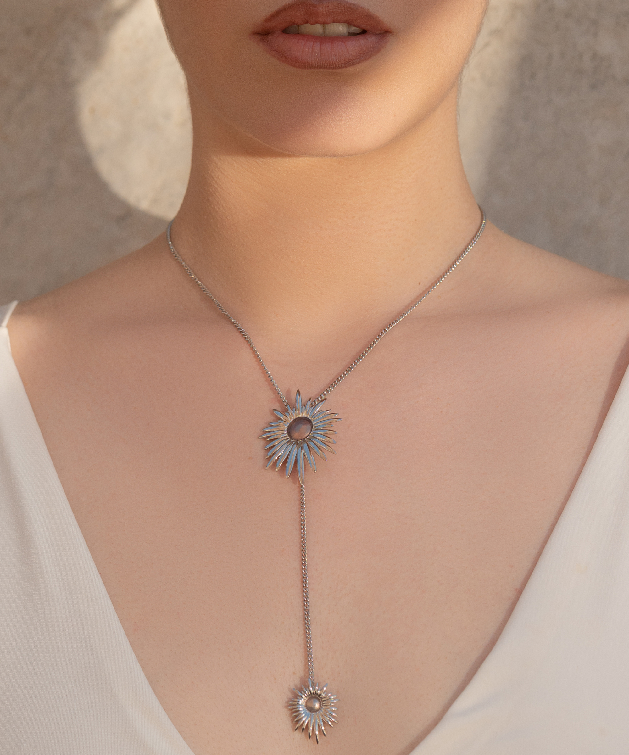 Collana Aura Rosa Antico - Silver