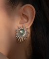 Orecchini Aura Verde Acqua - Silver