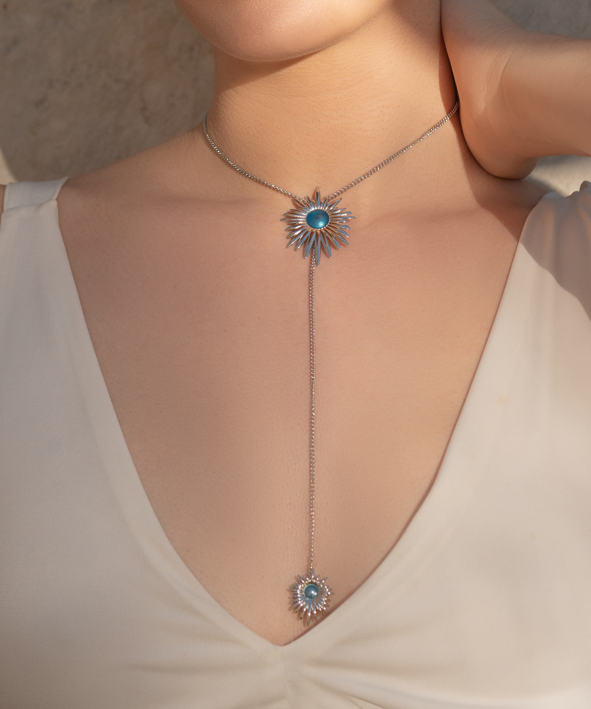Collana Aura Blu - Silver