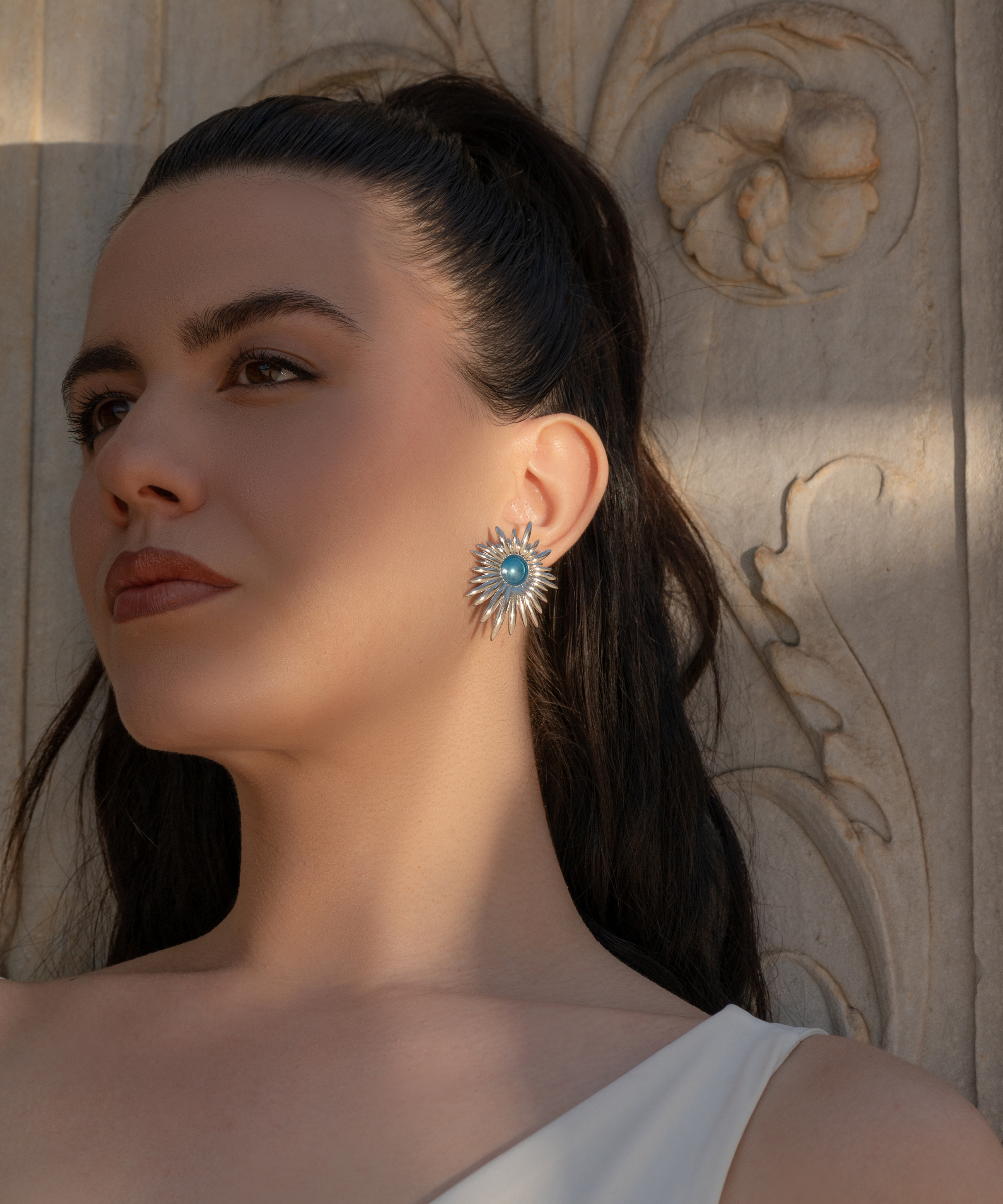 Orecchini Aura Blu - Silver