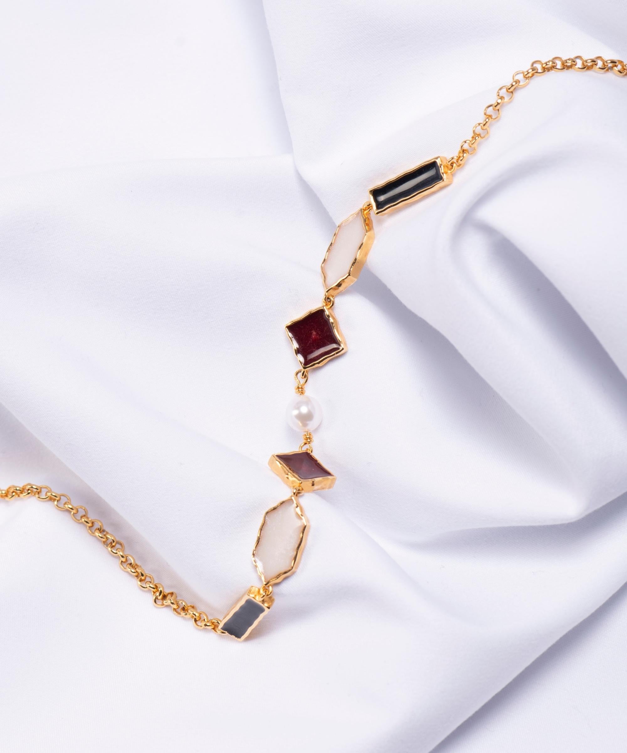 Collana Amal Noire Mix - Gold