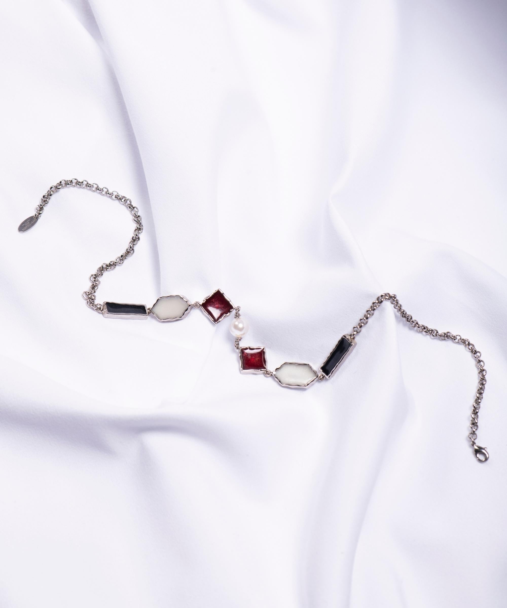 Collana Amal Noire Mix - Silver