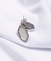 Coppia di Orecchini Amal Noire Bianco - Silver