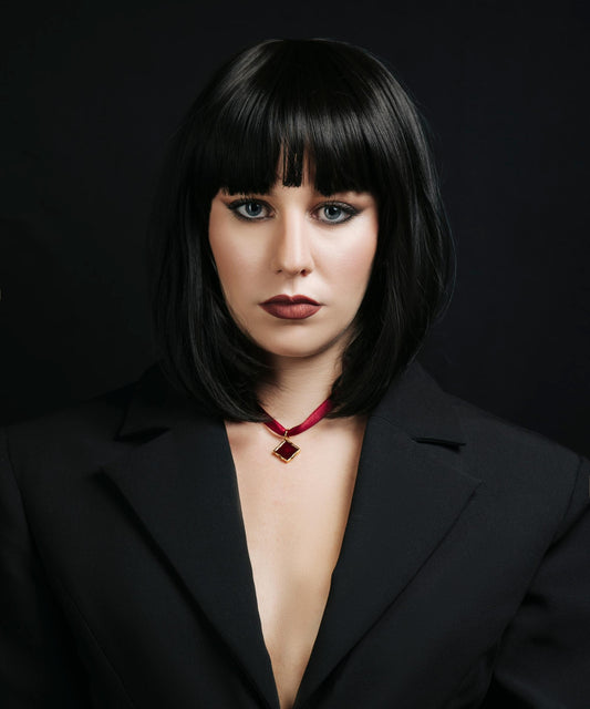 Amal Noire Raso Bordeaux - Gold