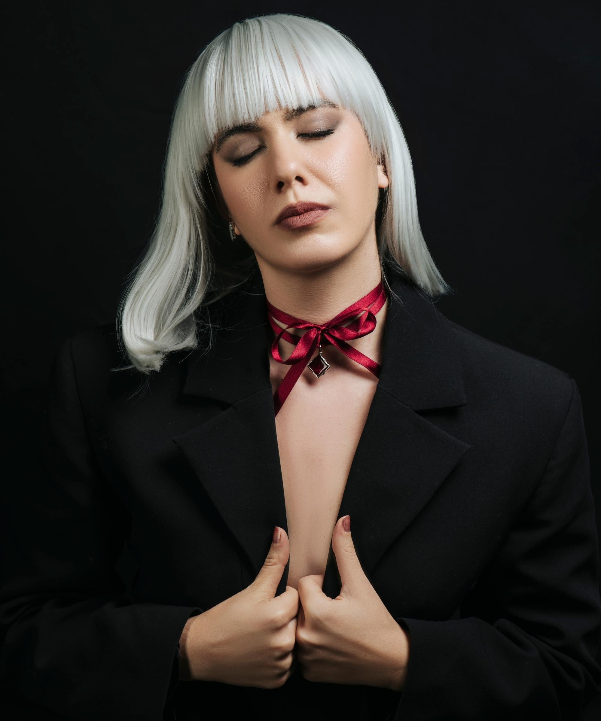 Amal Noire Raso Bordeaux - Silver