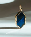 Collana Corda e Ciondolo Amal Blu - Gold