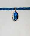 Collana Corda e Ciondolo Amal Blu - Gold