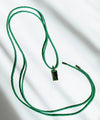 Collana Corda e Ciondolo Amal Verde - Gold