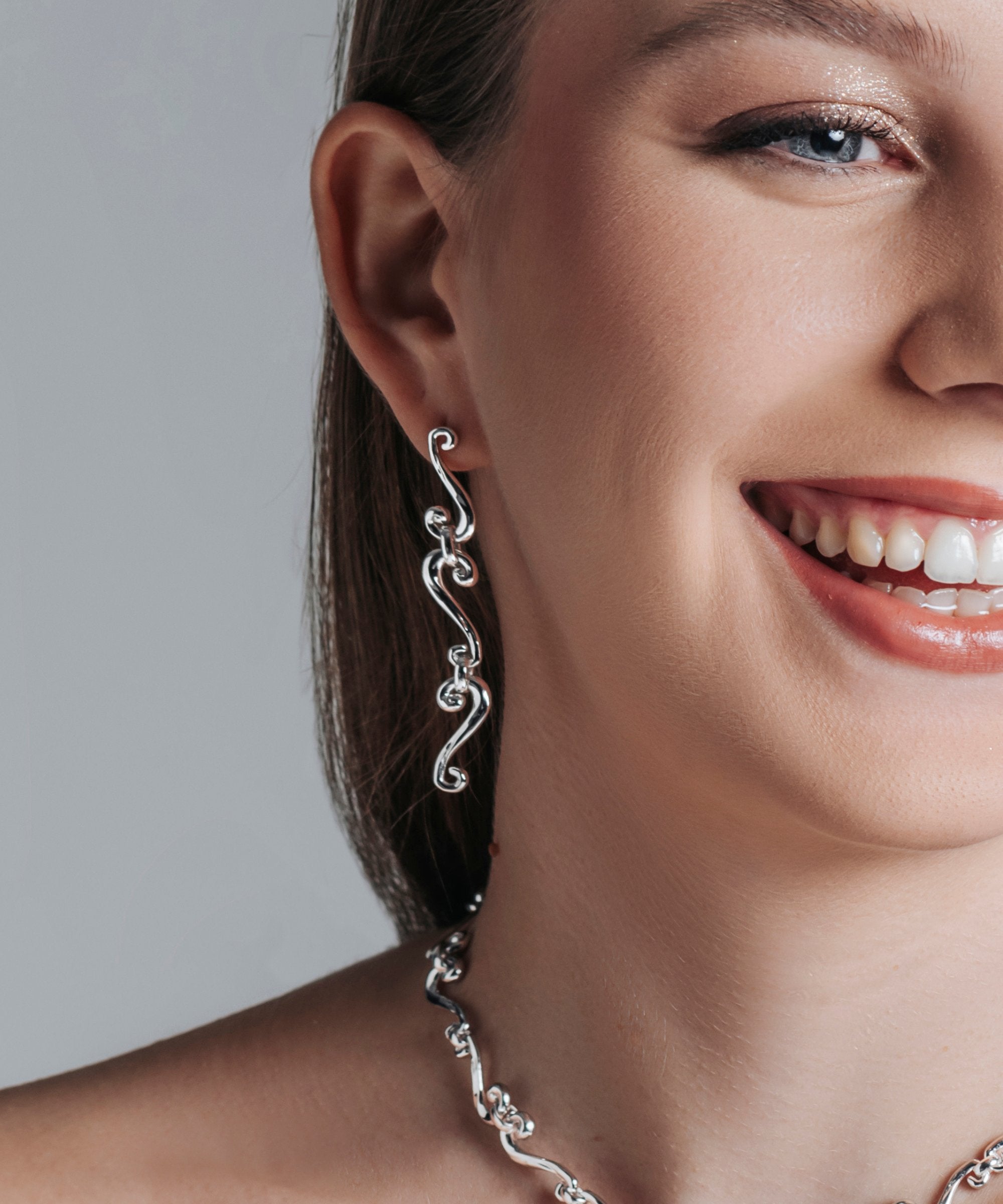 Rebecca Golden Ear Orecchini Donna In Argento 925 – Gioiello Semplice Ed Elegante